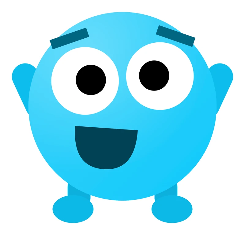 Tappy cheering with both arms up