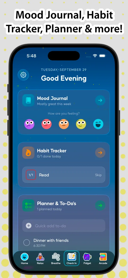 Mood Journal, Habit Tracker, Planner and more